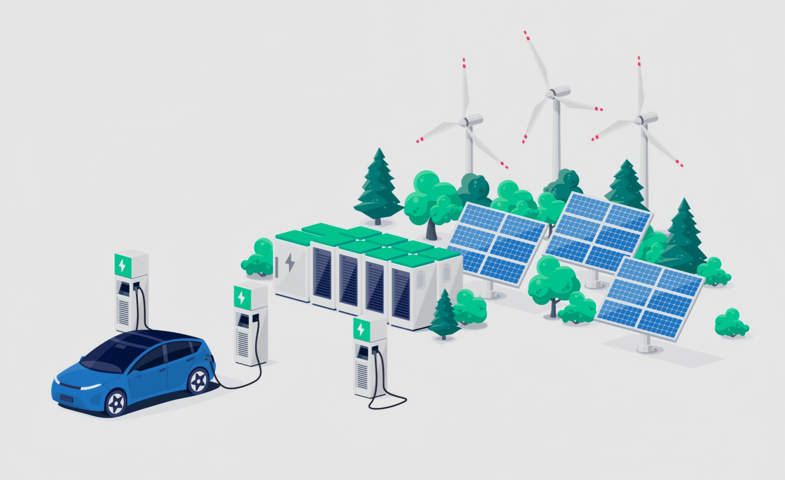 How do EV charging stations work